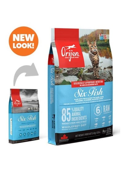 Buy Six Fish Cat Dry Food 5.4kg in UAE