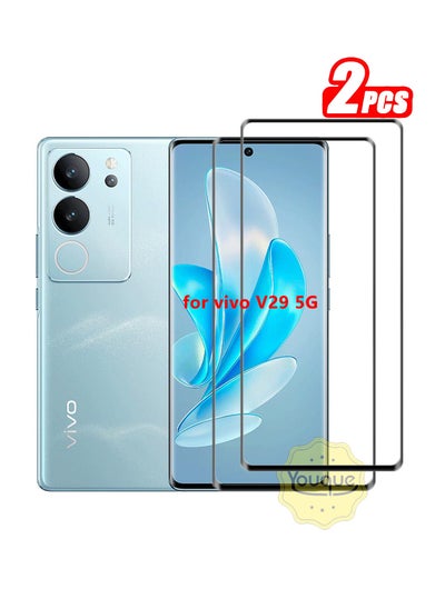 Buy 2PCS Tempered Glass for vivo V29 5G Screen Protector in Saudi Arabia