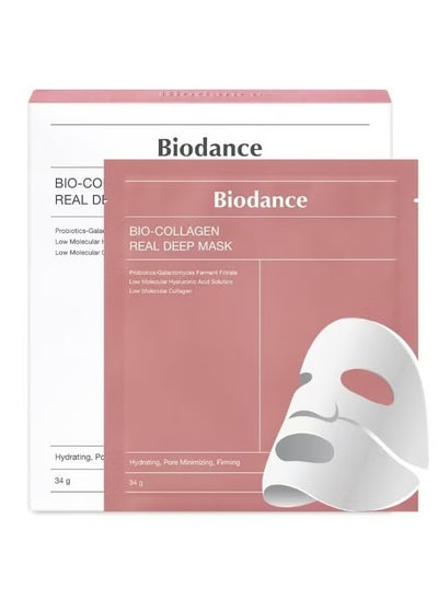 Buy Bio-Collagen Real Deep Mask, Hydrating Overnight Mask, Pore Minimizing, Elasticity Improvement, 34g x4ea in Saudi Arabia