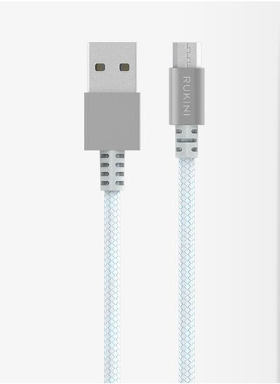 Buy Rokini cut-resistant fabric iPhone cable - Apple certified - size 20 cm in Saudi Arabia