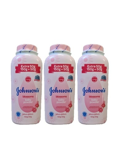 Buy Pack of 3 Blossoms Baby Powder 200g in UAE