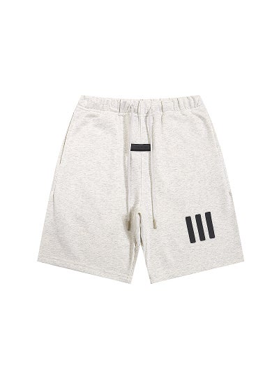 Buy New Fog Triple-Stripe High-Quality Shorts for Couples light gray in Saudi Arabia