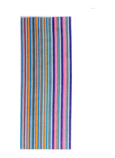 Buy Signoola Two Beach towels 55 x 150 cm Multicolor Mauve Stripes 100% cotton. in Egypt