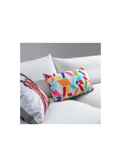 اشتري Walter Embroidered Filled Cushion 30x50cm Multicolour في الامارات