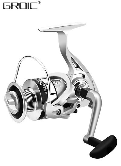 Buy Fishing Reel, Ultra Smooth Powerful Fish Spinning Wheel, Aluminium Alloy Fishing Reels with 16LBs Drag Max, Balanced and Lightweight, Perfect for Freshwater or Saltwater Fishing in UAE