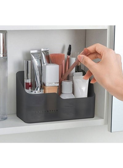 Buy Multifunctional Bathroom Storage Box Grey in UAE