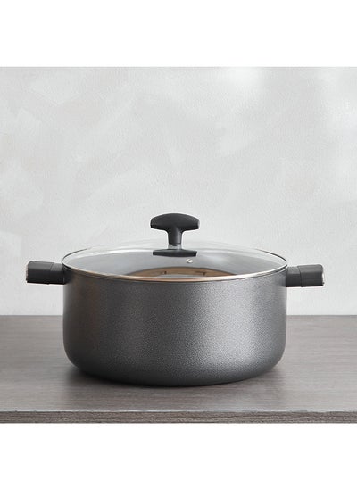 اشتري Lisbon Non-Stick Stock Pot with Glass Lid 32x15x36 cm في السعودية