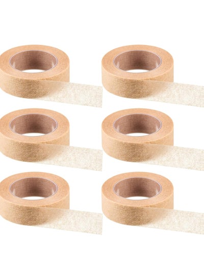 Buy 6 Rolls Flesh Colored Flexible Skin Tape Breathable Nose Tape Self Adhesive Gauze Tape for Wound Injuries Swelling Sports, 0.5 inch x 359.9 inch in UAE