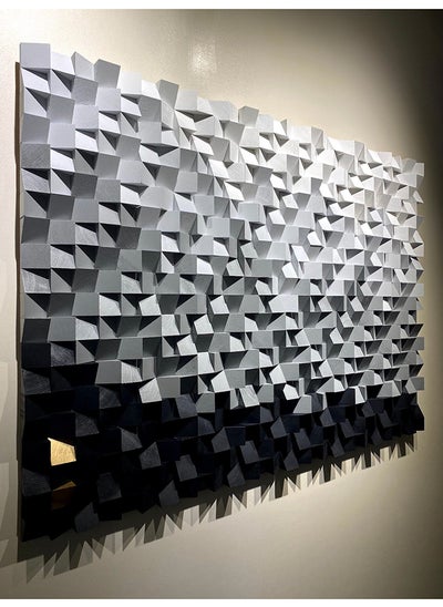 اشتري Black And White Wood Wall Art By Woodeometry في مصر