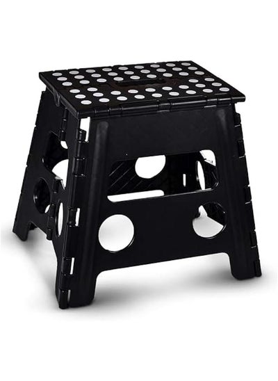 Buy Folding Step Stool, Anti-Skid Step Stool, Sturdy to Support Adults & Safe Enough for Kids, Opens Easy with One Flip, for Kitchen, Bathroom, Bedroom, Kids or Adults (32CM) in UAE