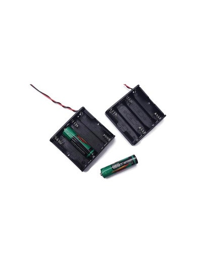 Buy KNP 4xAA Battery Holder with a cover and built in power switch is a versatile and convenient battery storage solution It is designed to hold four AA batteries delivering a total output of 6V 1.5V per battery in series to power a wide range of devices and projects. in UAE