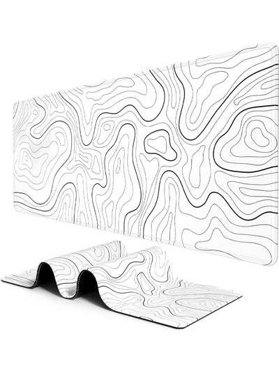 Buy Large Mouse Pad, Desk Pad, Extended Gaming Mouse Pad, Desk Mat for Office & Home, Long Keyboard Mat, Huge Mouse Pad, Minimalist Abstract Lines in Saudi Arabia