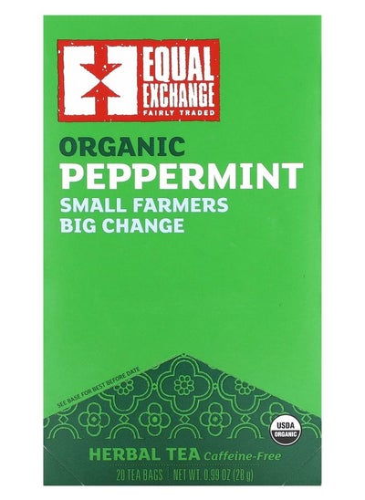 اشتري Organic Peppermint Tea Caffeine Free 20 Tea Bags 0.99 oz (28 g) في الامارات