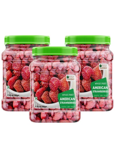 Buy Bliss of Earth 2x500gm American Strawberries Pack of 3 in UAE