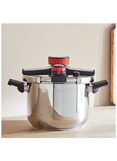 Buy Glisten Steel Pressure Cooker 6 L in Saudi Arabia