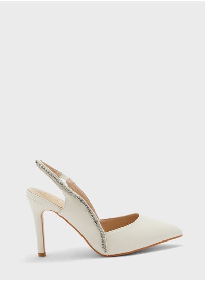 Buy Diamante Edge Slingback Pointed Pump in Saudi Arabia