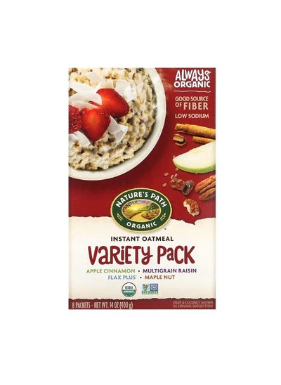 اشتري Organic Instant Oatmeal Variety Pack 8 Packets 14 oz 400 g في الامارات