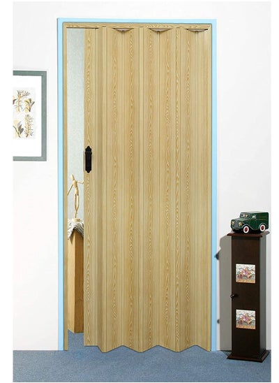 Buy Robustline Folding Sliding Doors 210cm Height x 100cm Width, Made in Taiwan (LIGHT IVORY) in UAE