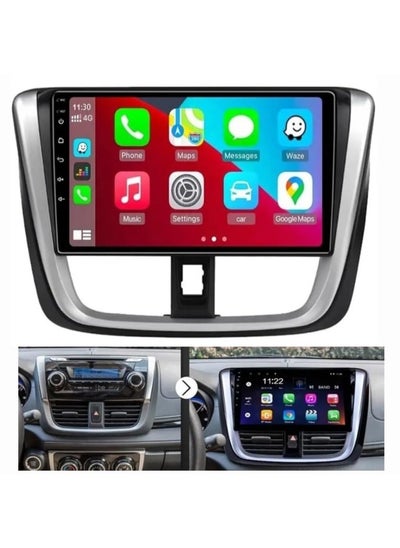 اشتري Android Car Stereo For Toyota Yaris Vios 2016 2017 With Apple Carplay Android Auto Wireless WiFi DSP FM&AM BT AHD Camera Included  4 32GB في الامارات