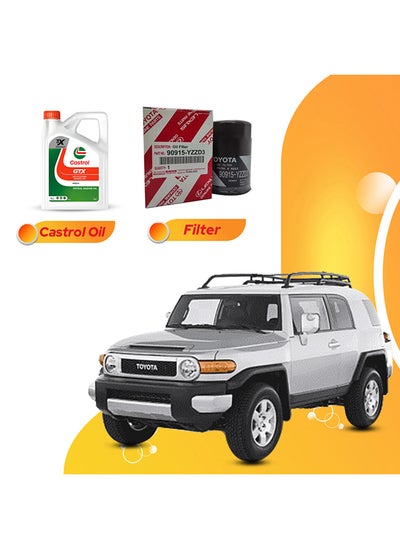 اشتري Fjcruiser 7 Liters 5W30 Catrol Magnatic Oil And Original Filter في الامارات