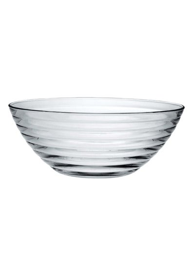 Buy Glass Salad Bowl Clear 8.8 Inches in Saudi Arabia