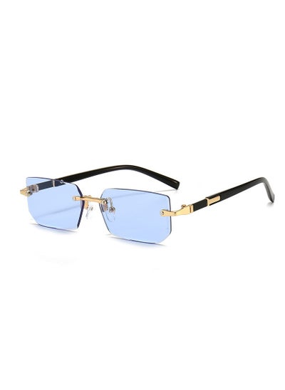 Buy New Rimless Fashion Trend Sunglasses Personalized Sunglasses UV Protection Unisex in Saudi Arabia