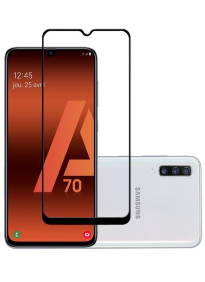 Buy Antistatic ESD Dustproof Premium Quality High Definition Tempered Glass Screen Protector Designed For Samsung Galaxy A70 in UAE