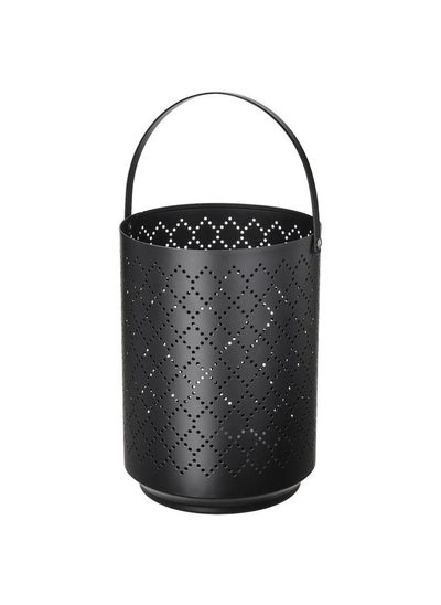 Buy Lantern For Block Candle Black 22 Cm in Saudi Arabia