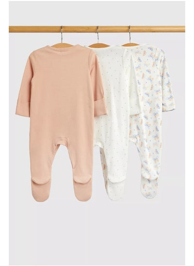 اشتري Butterfly Baby Sleepsuits - 3 Pack في الامارات