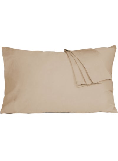 Buy Cotton Pillowcases- Breathable, Easy to Wash, Standard Size 50 x 75cm, Set of 2 Pack, with Envelope Closure in Saudi Arabia