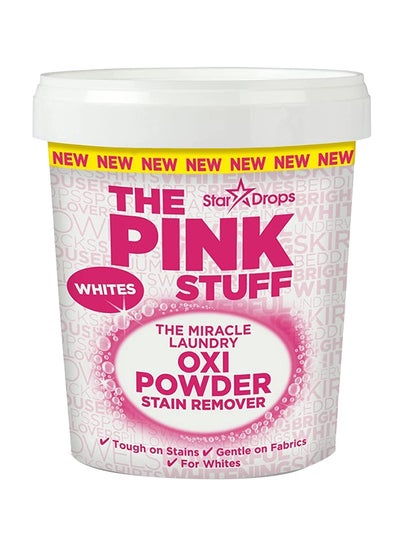 Buy The Pink Stuff Miracle Laundry Oxi Powder Stain Remover Whites 1Kg, Vegan-Friendly And Infused With Longlasting Fresh Signature Rhubarb Scent. in UAE