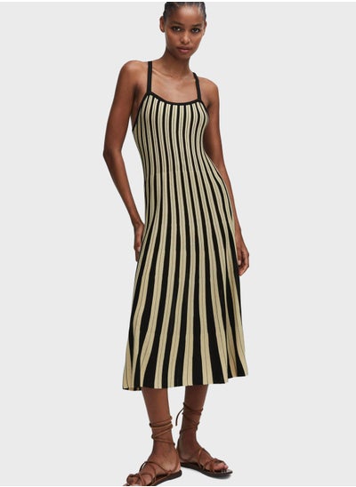 اشتري Strappy Striped Dress في الامارات