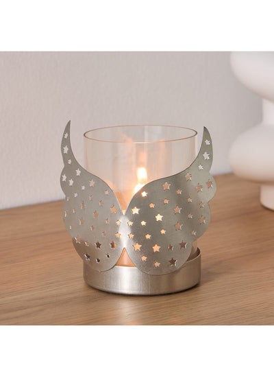 Buy Calot Metal Angel Votive with Glass 14 x 8 x 11 cm in Saudi Arabia