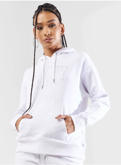 Buy Logo Drawstring Hoodie in Saudi Arabia