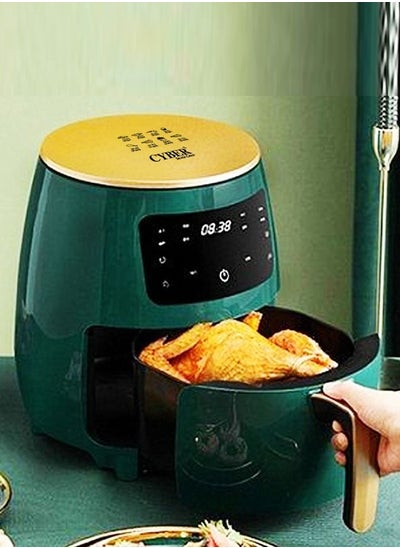 Buy Silver Crest Multifunctional Digital Touch Air Fryer 6L 2400W Green in UAE