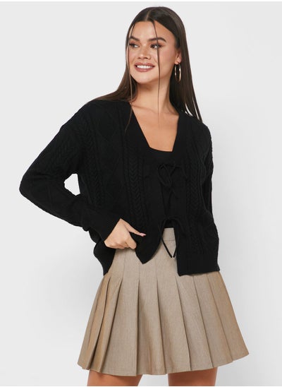 اشتري Cable Knitted Cardigan في الامارات