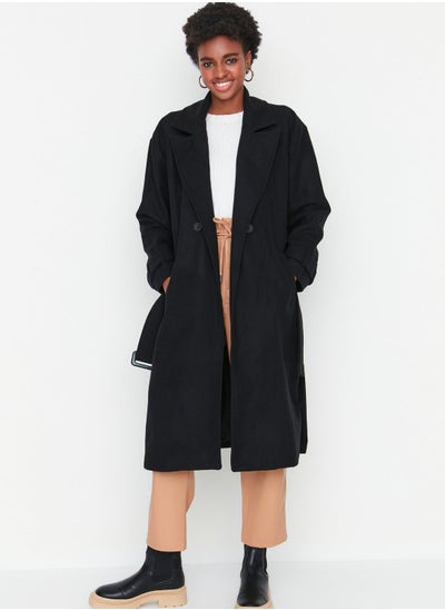 Buy Pocket Detail Longline Coat in UAE