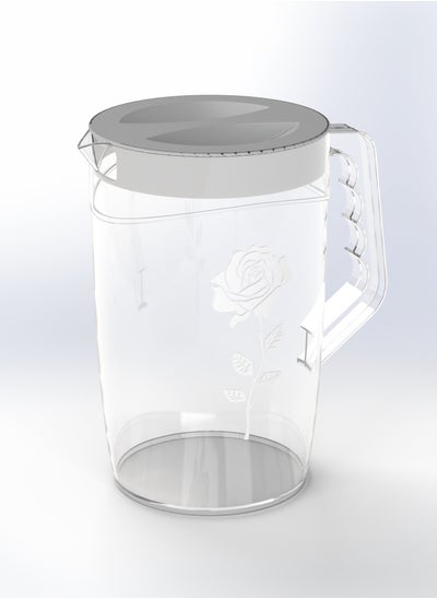 Buy Ananas Plastic Pitcher 2L With Top Lid in UAE