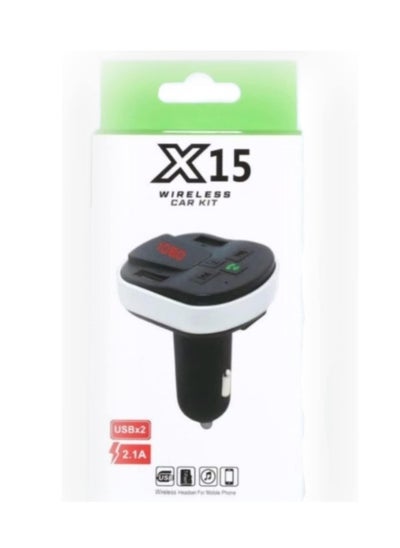 Buy MP3 Player Bluetooth X15 Car Support Connectivity FM Transmitter and Speaker with USB Charging in Egypt