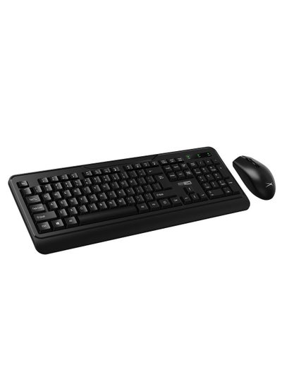 Buy ALBC6330 Wireless Keyboard and Mouse Combo 2.4G Ergonomic Computer Keyboard Mouse with USB Receiver for PC, Laptop, Desktop, 1200 DPI Silent Compact USB Mouse Keyboard Set in UAE