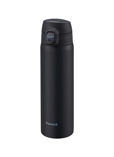 Buy Onetouch Vacuum Water Bottle Sports Bottle With Stainless Steel Insulated Leak Proof Water Bottle Black 550ml in UAE