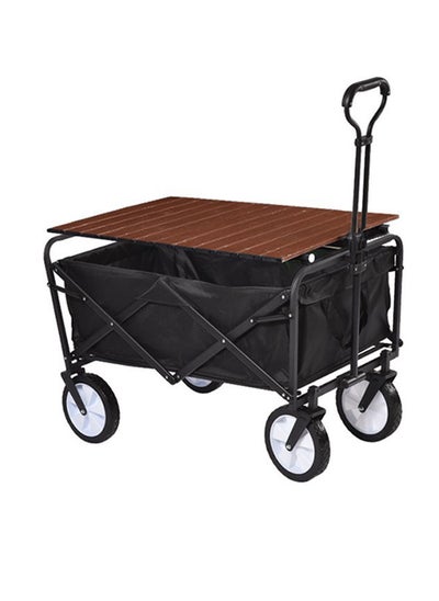 Buy Outdoor Folding Camping Cart Wagon Handcart With Table Shopping Cart in Saudi Arabia