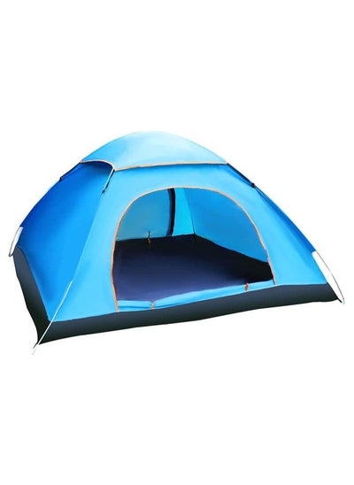 اشتري Waterproof Camping Pop-up Tent for 2-4 Person - Dome Family Tent for Outdoor Sports, Travel, Beach, Picnic في الامارات