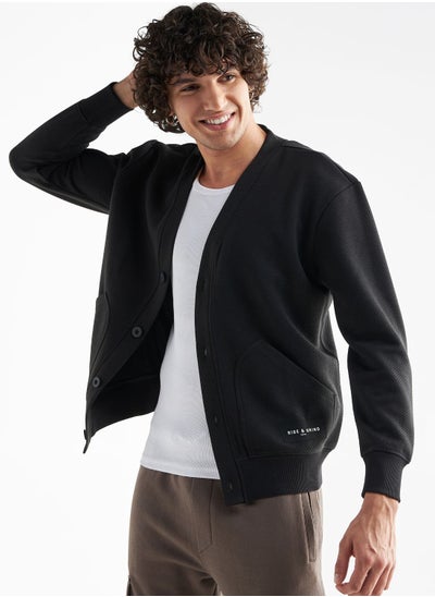 اشتري Textured Button Through Jacket في الامارات