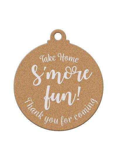 Buy Summerray 50Pcs Take Home S'More Fun Treat Tags Birthday Party Favors Tags Gift Tags Thank You Tags (Kraft) in Saudi Arabia