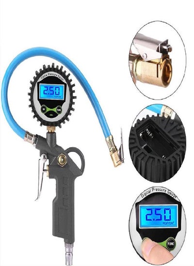 اشتري Digital Tire Pressure Gauge (0-255 PSI) With High-Precision Sensor LED Display Air Pressure Gauge في الامارات