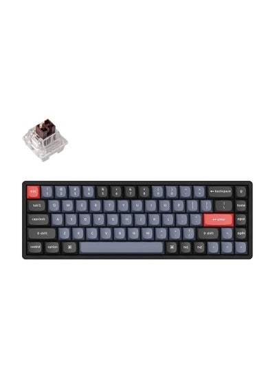 اشتري K6 Pro Wireless Custom Mechanical Keyboard, QMK/VIA Programmable Macro, Hot-Swappable Keychron K Pro Brown Switch, 65% Layout Aluminum RGB Backlit Office Gaming Keyboard for Mac Windows Linux في الامارات