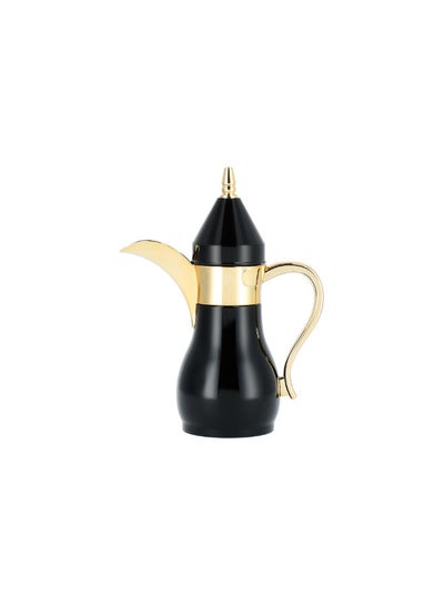 Buy Vaccum Flask Arabic Mini Dallah 300 Ml Black/Gold Color in Saudi Arabia