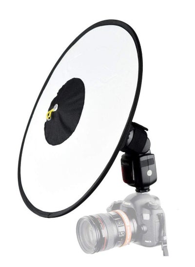 اشتري Camera Flash Bounce Diffuser Light Softbox, for All speedlight Photography Conical Softbox RS18 17"x 7" في السعودية