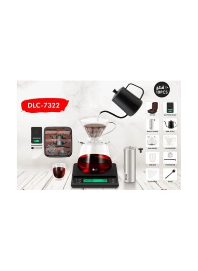 Buy DLC 10 IN 1 COFFEE KIT (POUR OVER COFFEE MAKER SET) DLC-7322 in UAE